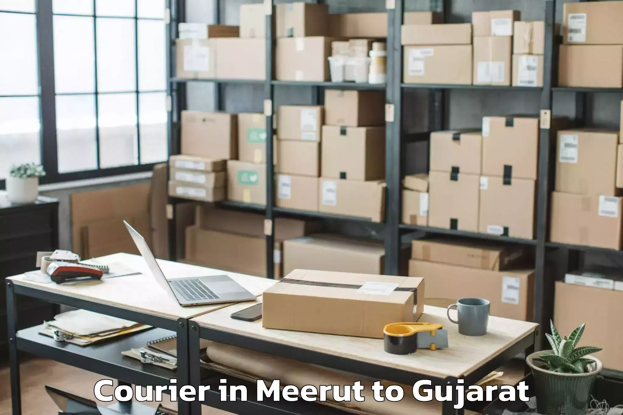 Expert Meerut to Dhari Courier